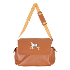 Bolsa de Bebê Cavalo Joca em Couro Personalizada