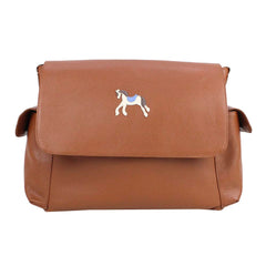 Bolsa de Bebê Cavalo Joca em Couro Personalizada