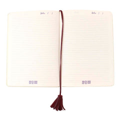 Caderno Bordado Burgundy Liso Pronta Entrega