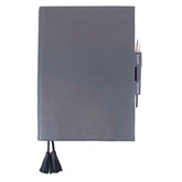 Caderno Toujours G Masculino Chumbo com Preto Liso Pronta Entrega