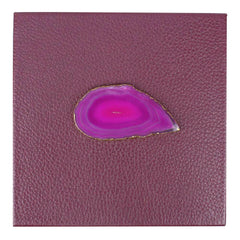 Caixa Óleo Essencial Com Divisórias Burgundy Liso Pronta Entrega