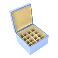 Caixa Óleo Essencial Com Divisórias Sky Pronta Entrega