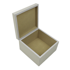 Caixa para Remédio P Off White Liso com Vermelho Liso Pronta Entrega