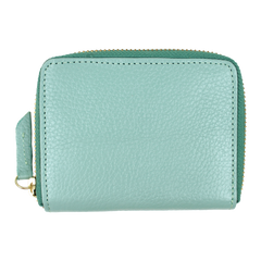 Carteira de Dinheiro Zíper P em Couro Personalizada