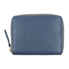 Carteira de Dinheiro Zíper P em Couro Personalizada
