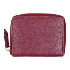Carteira de Dinheiro Zíper P em Couro Personalizada