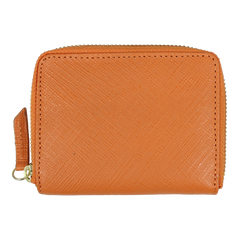 Carteira de Dinheiro Zíper P em Couro Personalizada