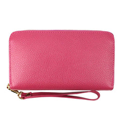 Carteira de Dinheiro Zíper G em Couro Personalizada