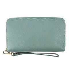 Carteira de Dinheiro Zíper G em Couro Personalizada