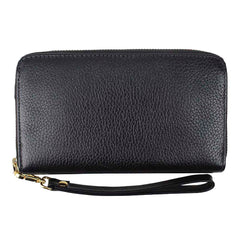 Carteira de Dinheiro Zíper G em Couro Personalizada
