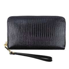 Carteira de Dinheiro Zíper G em Couro Personalizada