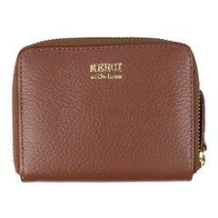 Carteira de Dinheiro Zíper P em Couro Personalizada