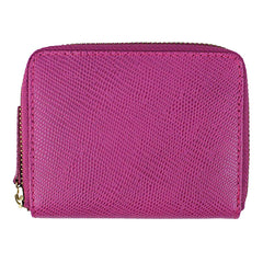 Carteira de Dinheiro Zíper P em Couro Personalizada