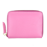 Carteira de Dinheiro Zíper P Rosa Orquídea Pronta Entrega