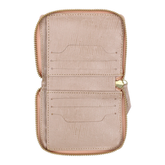 Carteira de Dinheiro Zíper P Rose Lesard Pronta Entrega