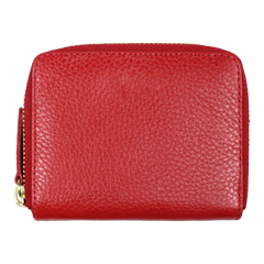 Carteira de Dinheiro Zíper P em Couro Personalizada