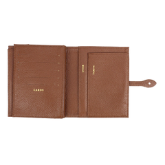 Carteira de viagem Mini Caramelo Liso Pronta Entrega