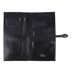 Carteira de Viagem Slim Preto Paris Pronta Entrega