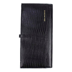 Carteira de Viagem Slim Preto Paris Pronta Entrega