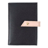 Carteira Mami Preto Liso com Rose Liso Pronta Entrega