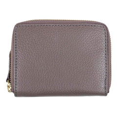 Carteira de Dinheiro Zíper P em Couro Personalizada