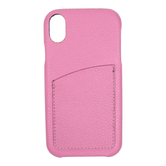 Case Iphone XS Max com Porta Cartão Rosa Orquídea Pronta Entrega