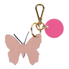 Chaveiro Borboleta Algodão Doce Liso com Pink Prada Pronta Entrega