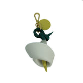 Chaveiro Tulipa em Couro Personalizado