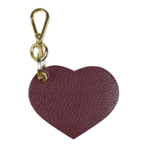 Chaveiro Coração Burgundy Liso Pronta Entrega