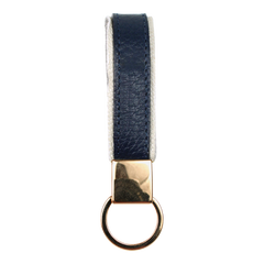 Chaveiro Edy Off White Lesard com Marinho Liso Pronta Entrega