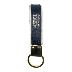 Chaveiro Edy Off White Lesard com Marinho Liso Pronta Entrega