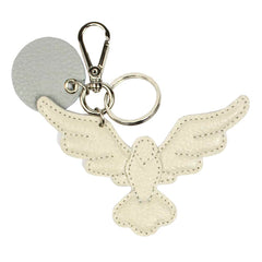 Chaveiro Divino Espírito Santo em Couro Personalizado