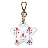 Chaveiro Estrela Estampa Blossom Morangos Pronta Entrega