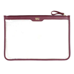 Pasta A4 Crystal Burgundy Liso Pronta Entrega