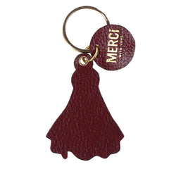 Chaveiro Nossa Senhora da Medalha Burgundy Liso Pronta Entrega