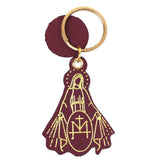 Chaveiro Nossa Senhora da Medalha Magenta Pronta Entrega