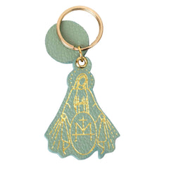 Chaveiro Nossa Senhora da Medalha em Couro Personalizado