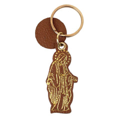 Chaveiro Nossa Senhora das Graças em Couro Personalizado