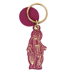 Chaveiro Nossa Senhora das Graças em Couro Personalizado