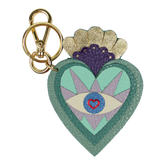 Chaveiro Sagrado Coração em Couro Personalizado