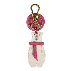 Chaveiro Urso Polar em Couro Personalizado