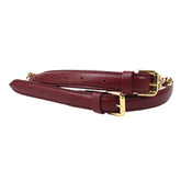 Cinto Duplo M Burgundy Liso Pronta Entrega