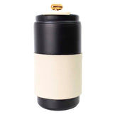 Copo Térmico Preto com Off White Liso Pronta Entrega