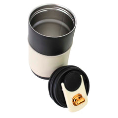 Copo Térmico Preto com Off White Liso Pronta Entrega