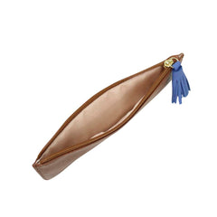 Estojo Lya Caramelo Liso com Beach Pronta Entrega