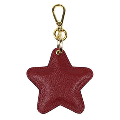 Chaveiro Estrela Vermelho Liso Pronta Entrega