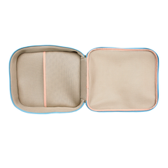 Extra Bag Aqua Liso com Rosa Orquídea Pronta Entrega