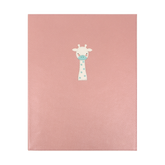 Fichário Documentos Girafinha em Couro Personalizado