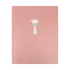 Fichário Documentos Girafinha em Couro Personalizado