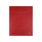 Fichário Documentos em Couro Personalizado